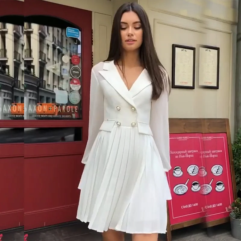Женский винтажный офисный костюм миди вечерние плиссированные платья с поясом и
