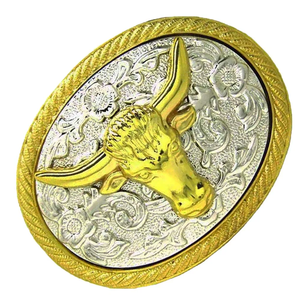 Retro Zinc Alloy Western Belt Buckle Antique Cow Head Men's AccessorieS | Аксессуары для одежды