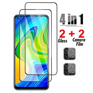 Защитное стекло 4 в 1 для Redmi Note 10 9 7 8 pro 9S, защита экрана камеры для Redmi note 9 pro, 10, 8, 9A, 9C, 8A, 7, 8T, 9T, стекло