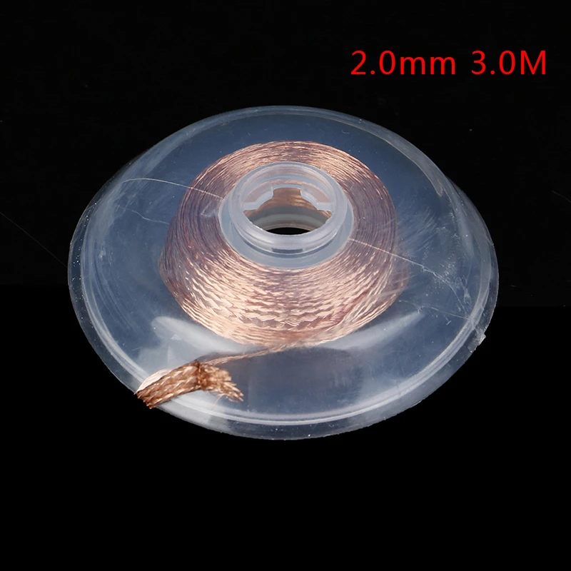 

2mm 2.5mm Width 3M Length Desoldering Braid Welding Solder Remover Wick Wire Lead Cord Flux Repair Tool Tin