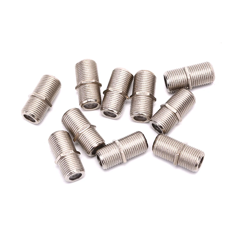 10 шт. F Тип Соединительный адаптер разъем F/F RG6 коаксиальный кабель высокого