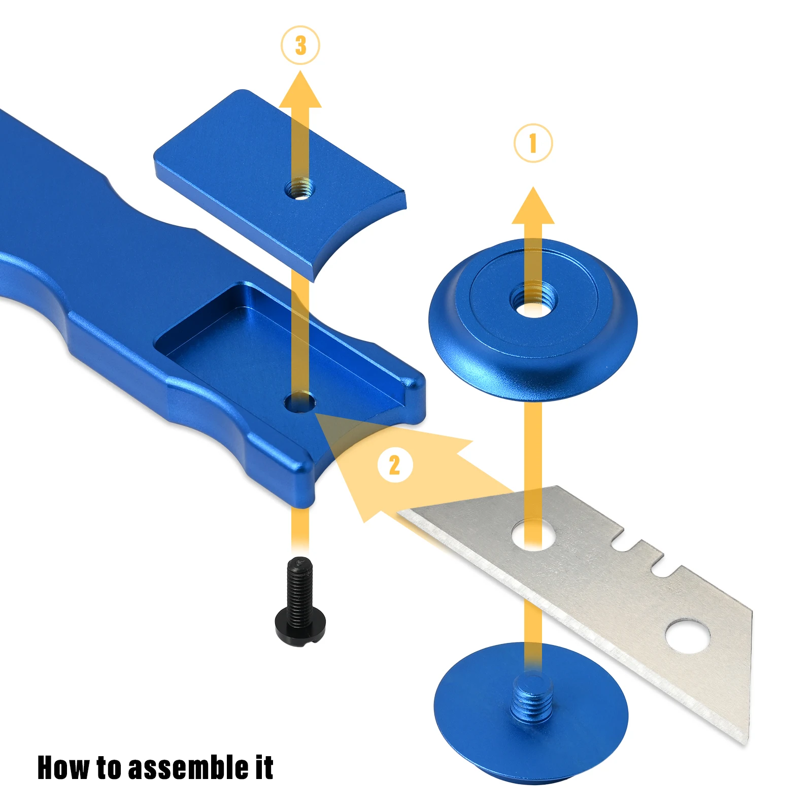 FOSHIO Utility Knife Vinyl Cutter for Wrapping Car Door Gap Carbon Film Sticker Press Cut Tool Metal Blades Blank Holder Slitter |