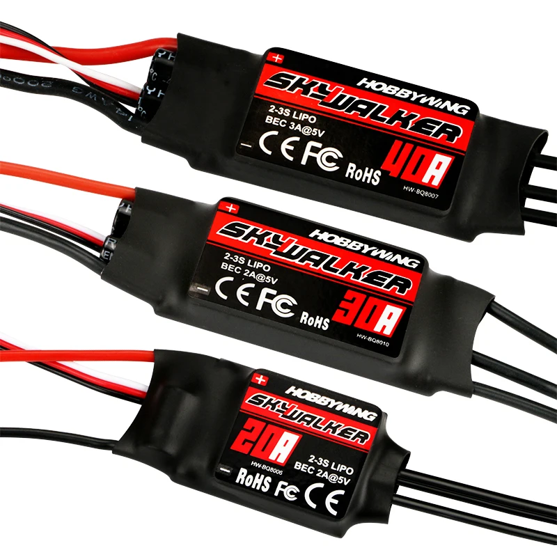 Hobbywing Skywalker 12A 15A 20A 30A 40A 50A 60A 80A ESC контроллер скорости с UBEC для RC FPV вертолет Дрон