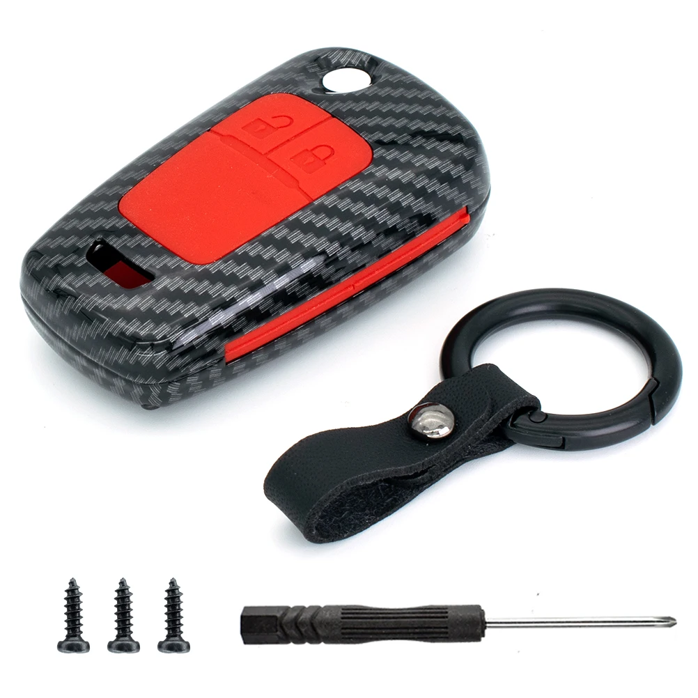Брелок для дистанционного ключа в стиле углеродного волокна оболочка чехол Opel