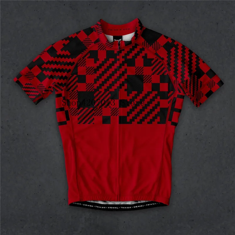 Двойной SIX 6 PRO TEAM AERO RED retro Велоспорт Джерси короткий рукав Экипировка