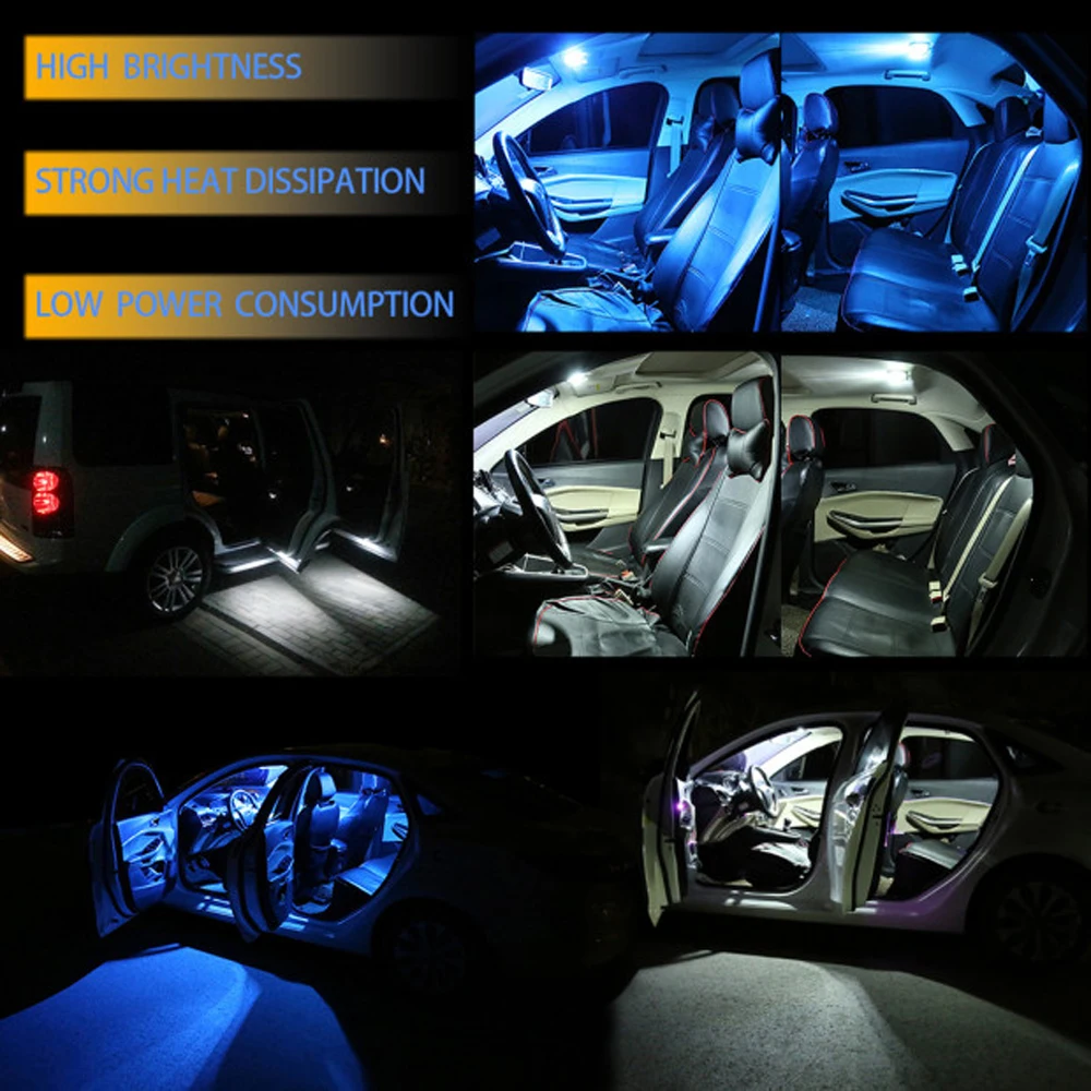 2 шт. Автомобильные светодиодные лампы Canbus T10 W5W 194 3SMD 3030 6000K | Автомобили и