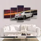 Настенная живопись на холсте, HD печать, 5 шт., Nissan Skyline GTR, автомобиль, классические спортивные автомобили, картины, прикроватный декор, плакаты, художественное оформление