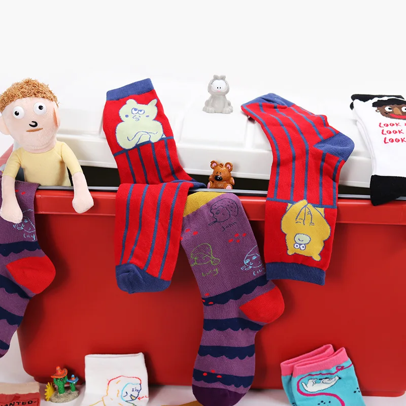 Женские модные носки новые хлопковые дезодорирующие удобные эластичные дышащие