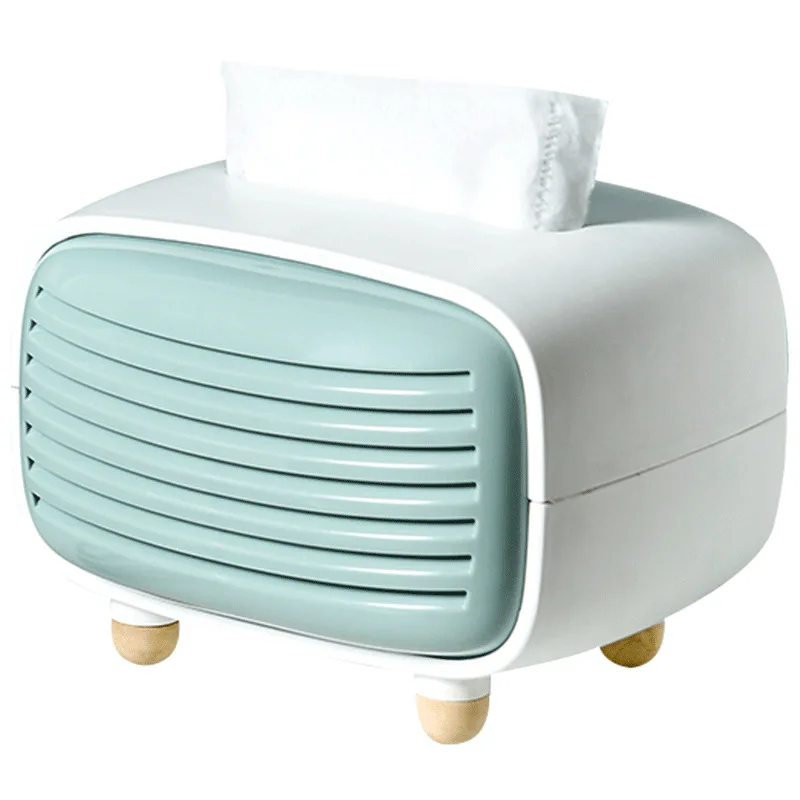 

Creative Radio Tissue Box Plastic Living Room Chic Paper Towel Storage Box Hotel Restaurant Home Decoration Supplies ZM1126