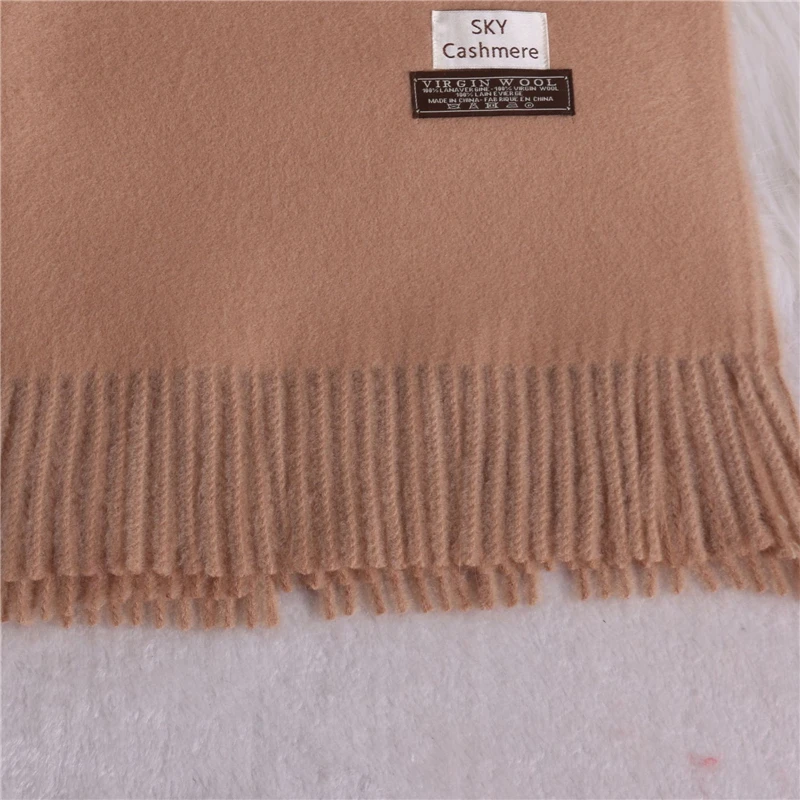 

Girita Women's Cashmere Scarves Winter Scarf Solid Thick Neck Head Warm Hijabs Pashmina Lady Shawls and Wraps Bandana Tassel
