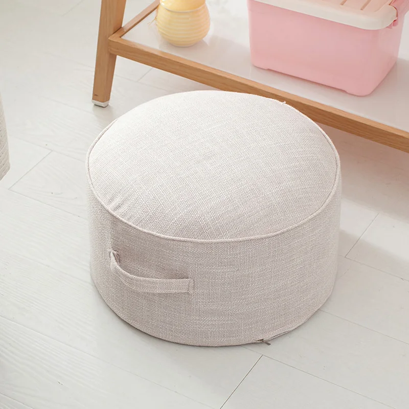 Round Floor Seat Cotton Linen Cushion Meditation Mat Removable Washable Cushion TT-best