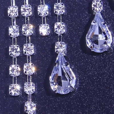 

Hair Accessories Luxury Rhinestone Tassel Water Drop Wedding Head Chain Headgear for Bride Crystal Hair Chain Jewelry Headband