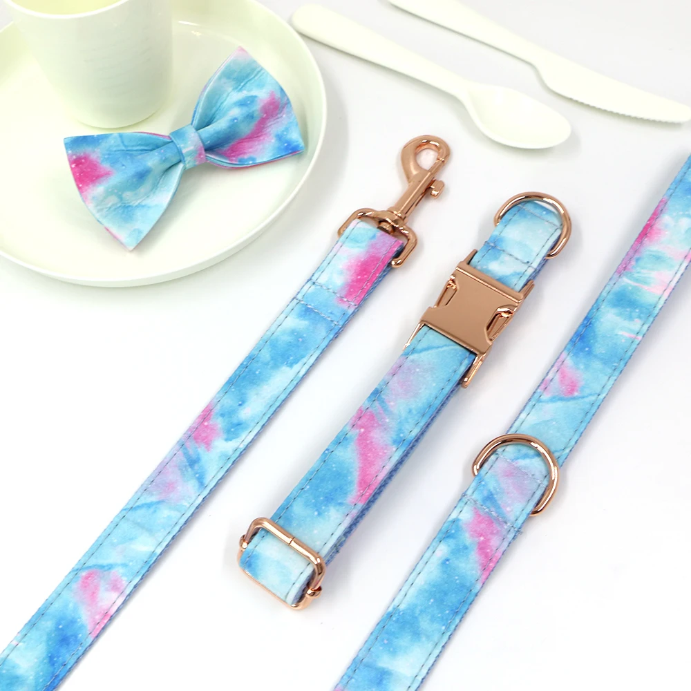 Персонализированный собачий ошейник с узором павлина буксировочный трос