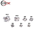 M3 M4 M5 M6 M8 M10 M12 оцинкованная четыре когти гайка Динамик t-образная гайка слепой элемента Вставка Гайка тройника мебельная фурнитура 