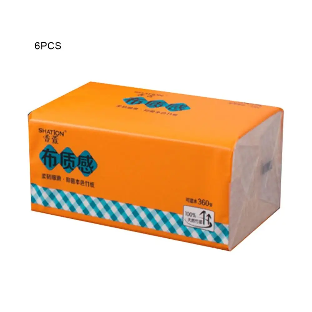 6 мешков из натурального бамбука бумажные полотенца мягкая бумага для мамы