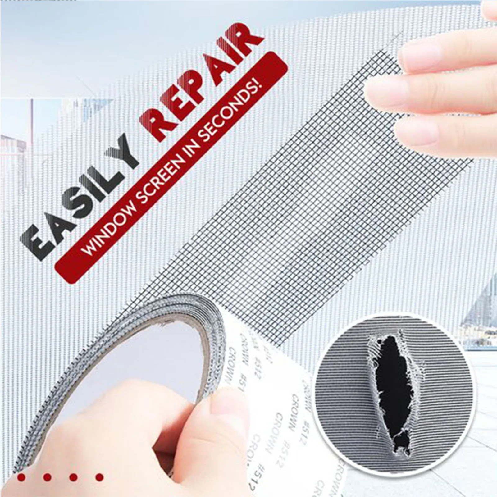 Трехслойная прочная клейкая сетка из стекловолокна липкая от комаров