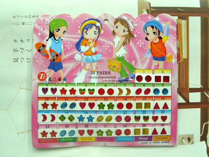 60 шт./лист детские наклейки для ушей|Наклейки творчества| |