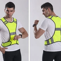 reflective vest night running cycling vest outdoor sports luminous vest reflective running jacket adjustable safety vest