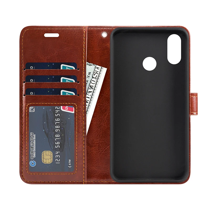 PU Leather Flip Case For Oukitel Y4800 Card Holder Silicone Photo Frame Wallet Cover Business | Мобильные телефоны и
