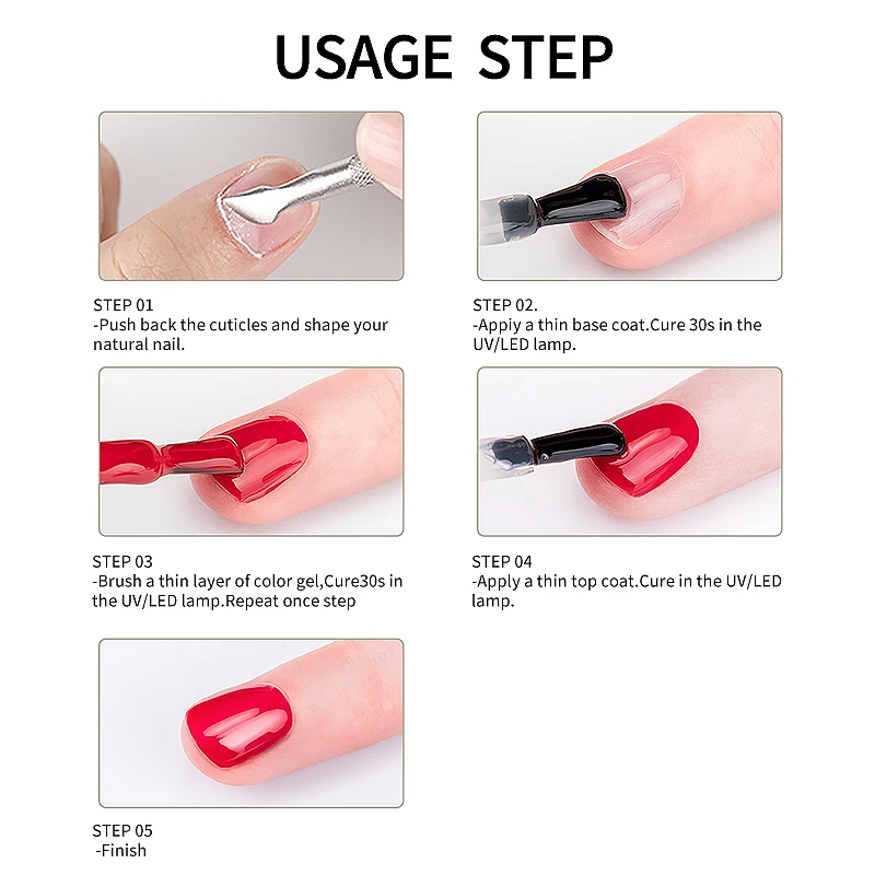 2 в 1 Прозрачный Гель-лак для ногтей 15 мл | Красота и здоровье