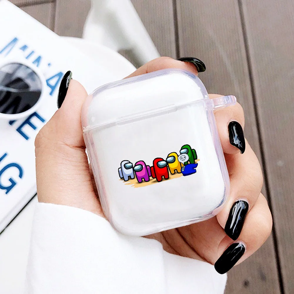 

Cartoon Among Us Game Mobile Soft Clear TPU Airpod Case For Apple Airpods 2 1 Coque Earphone Cover Fundas