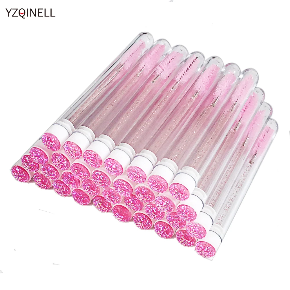

Reusable Eyelash Brush Tube Disposable Eyelash Wands Case Eyebrow Brush Dust-proof Cleaner Storage Tubes