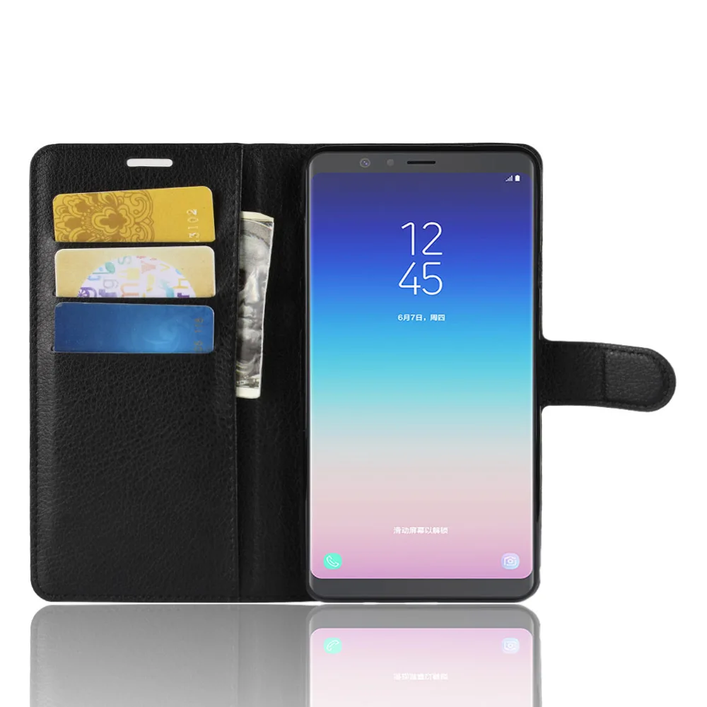 Чехол для телефона SAMSUNG Galaxy A8 A9 Star откидная Обложка на заднюю панель из