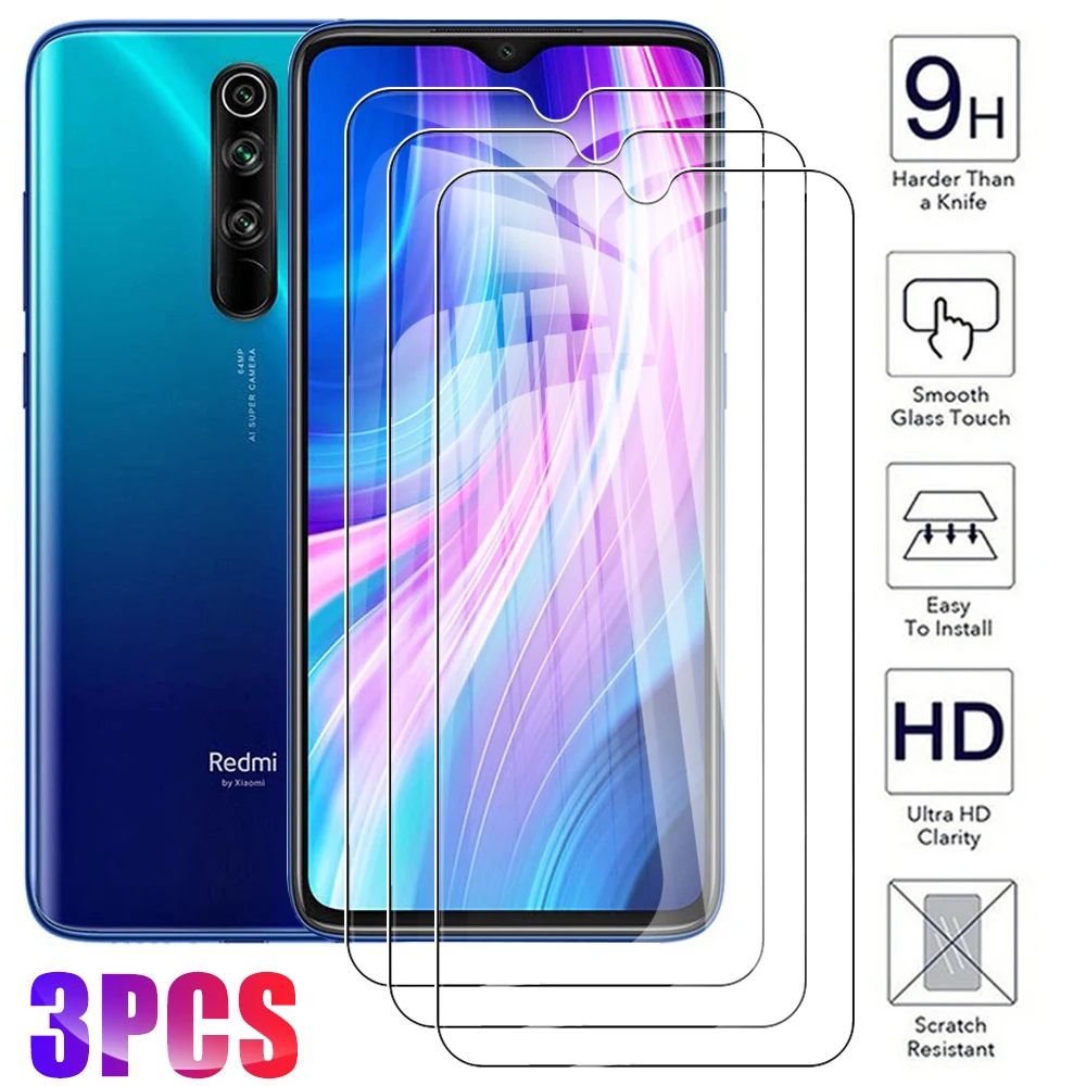 

3 шт. Note8 2021 Закаленное стекло Защитная пленка для Xiaomi Redmi Note 8 Pro 8T 7 S Redmi8 6 6A 7 7A 8A Note7 Защитная пленка для экрана