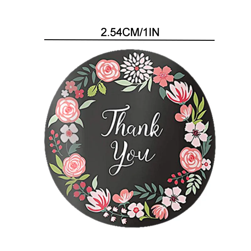 500 шт./рулон многоцветные круглые наклейки спасибо|Сувениры для вечеринок| |