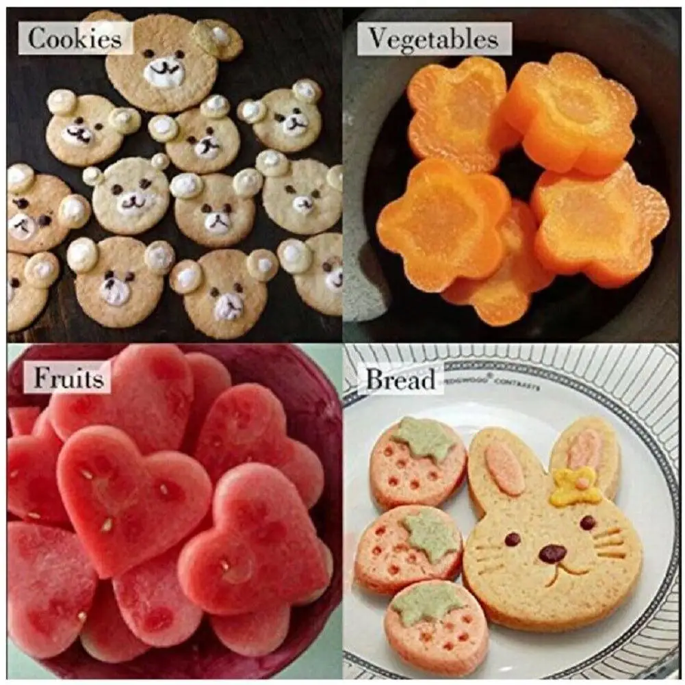 Стальная форма для печенья тиснения в виде животных сердца цветка выпечки суши