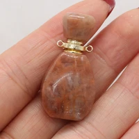 best selling new product natural stone pendant perfume bottle high quality exquisite jewelry for making diy necklace accessories