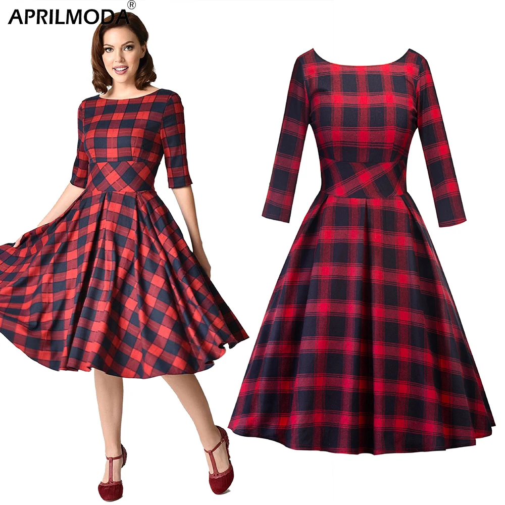 Robe Femme Vestidos женское платье 50 s весенне осенняя повседневная одежда для женщин с