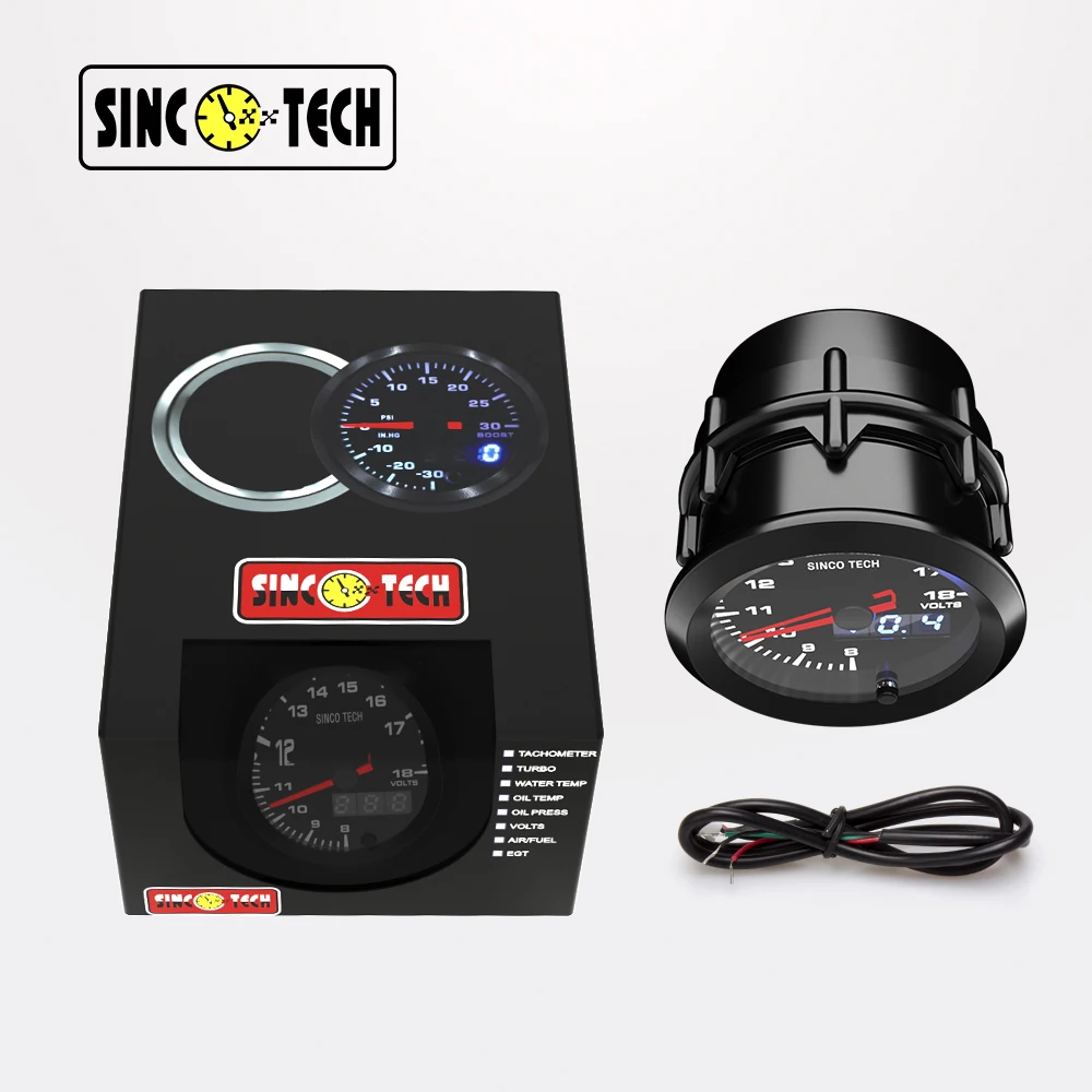 52 мм 2 дюйма 7 цветов 12 в автомобильный грузовик светодиодный цифровой измеритель