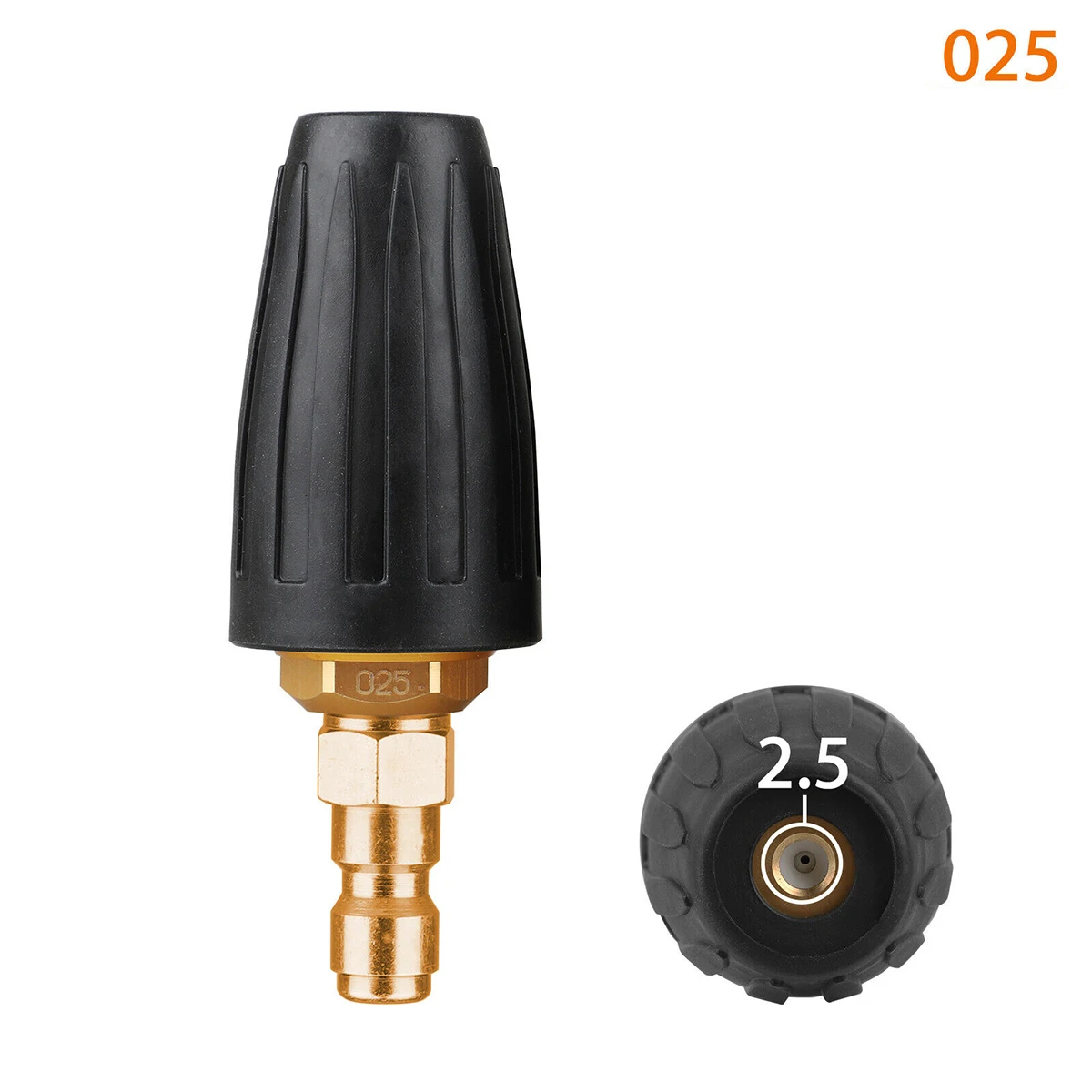 1 * медное турбо сопло высокого давления шайба вращающаяся 3000PSI 2 5 4 GPM 1/4 &quotбыстрое