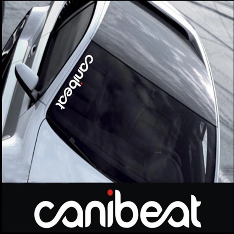 Универсальная виниловая наклейка Canibeat на переднее и боковое ветровое стекло