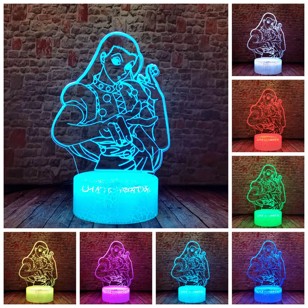 Мигающий 3D светодиодный цветной сенсорный Настольный светильник Настольная