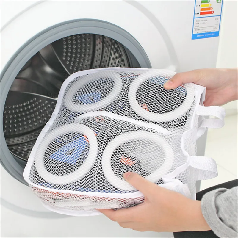 

New Arrival fashion Storage Organizer Bags Mesh Laundry Shoes Bags Dry Shoe Organizer Portable Washing Bags Organizer 872324