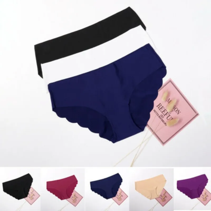 

3 Pieces/batch Trending Sexy Underwear Women's Underwear Set Seamless Underwear Pure Cotton Mid-waist Cotton Underwear