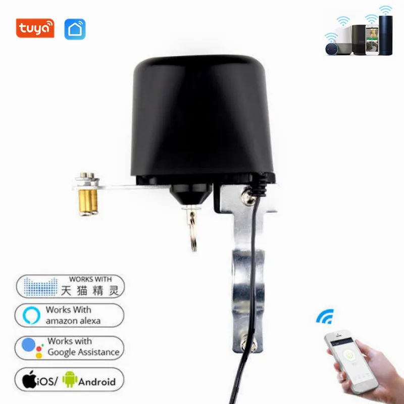 

Tuya WIFI And BLE Valve Smart Water/Gas Valve Automation Control Via Smart Life APP Work With Alexa Google Assistant Smart Home