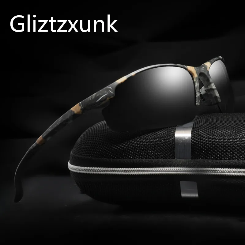 

Мужские Винтажные Солнцезащитные очки Glitztxunk, классические дизайнерские камуфляжные очки с поляризационными стеклами, UV400