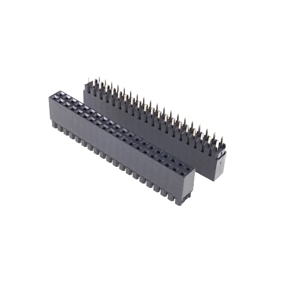 100 шт. 2 54 мм 0 10 &quotшаг 2x20 40 позиции Dual Row PCB наружный коллектор со сквозным