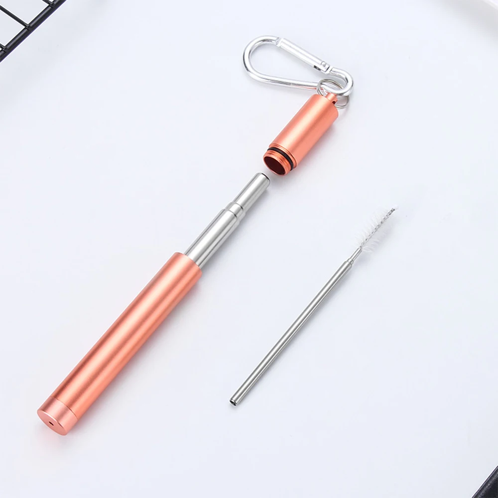 Портативный Нержавеющая сталь телескопическая соломинкой Для путешествий