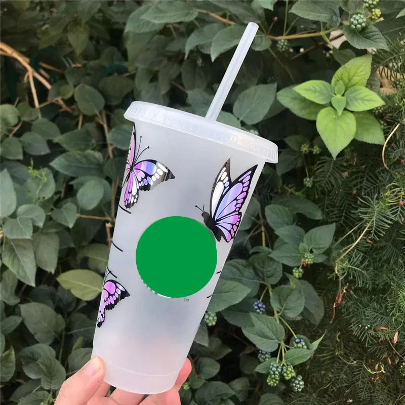 24oz бабочка многоразовые Venti уникальная превосходная красивая дизайнерская