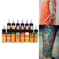 14colors 30ml body painting tattoo ink permanent makeup coloring pigment eyebrows eyeliner tattoo paint body eternal tattoo ink