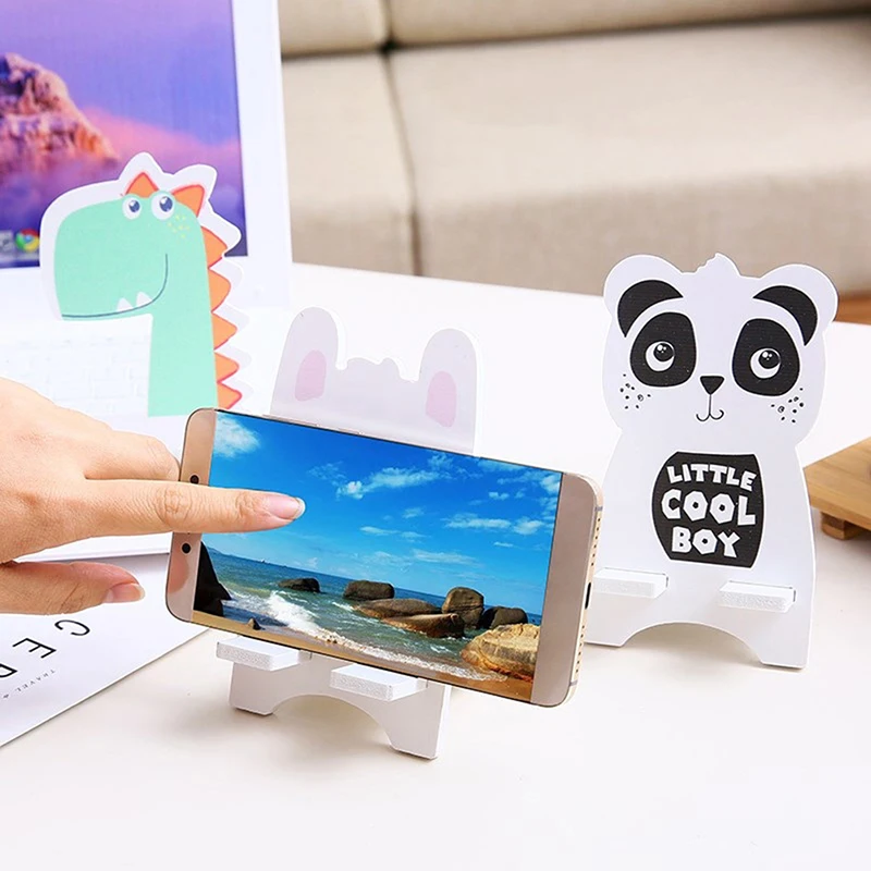 

Adjustable Univeral Mobile Phone Holder Accessory Animal Panda Cat Cellphone Tablet Desktop Holder Stand 14cmX8cm