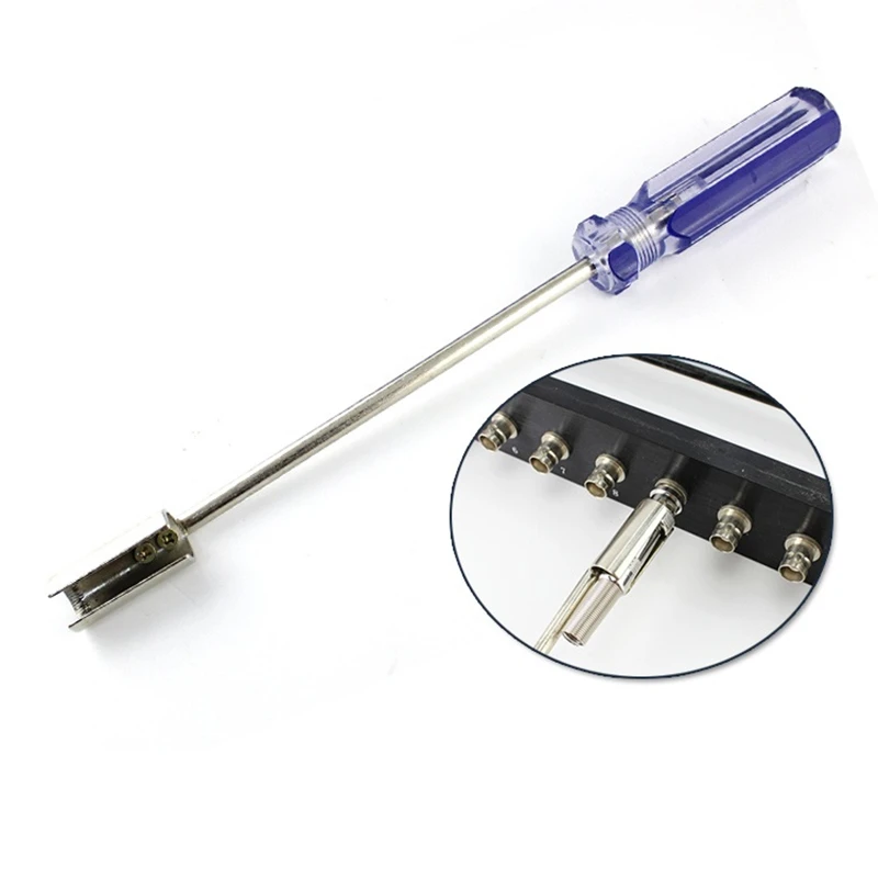 Destornillador BNC de matriz enchufable, extractor de enchufe de vídeo Q9, herramienta de conector de transceptor óptico, 1 Uds.