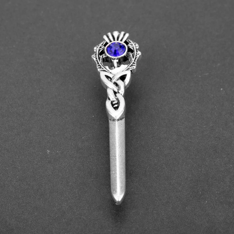 Celtic Scottish Thistle Kilt Brooch Cloak Pin Classic Style Heart Leaf Clover Simulated Cubic Zirconia | Украшения и аксессуары