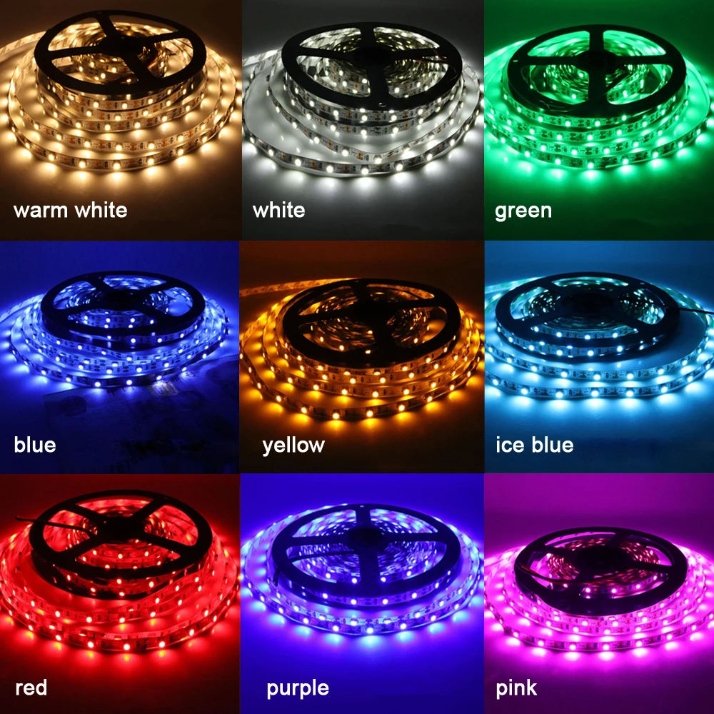Светодиодная лента DC3V 0 5 м 1 2 светильник 2835 SMD с питанием от аккумулятора гибкая
