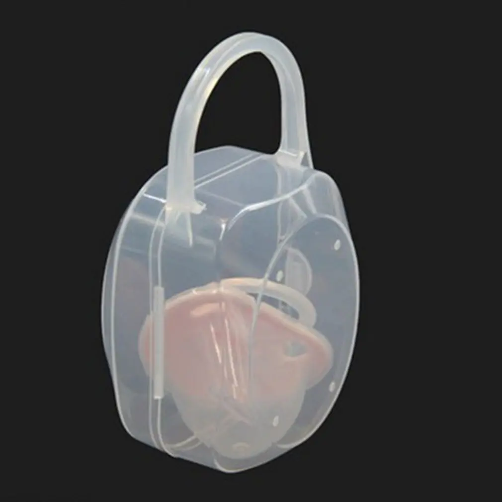 

1PCS Baby Solid Pacifier Box Soother Container Holder Pacifier Box Travel Storage Case Safe Holder Pacifier PP Plastic Box