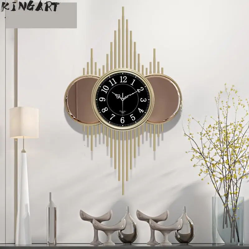 80 см металлические настенные часы для гостиной спальни тихие железные дома